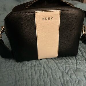 DKNY Black and Cream Women's Bag